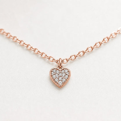Rose Gold Heart Charm Anklet product image 5