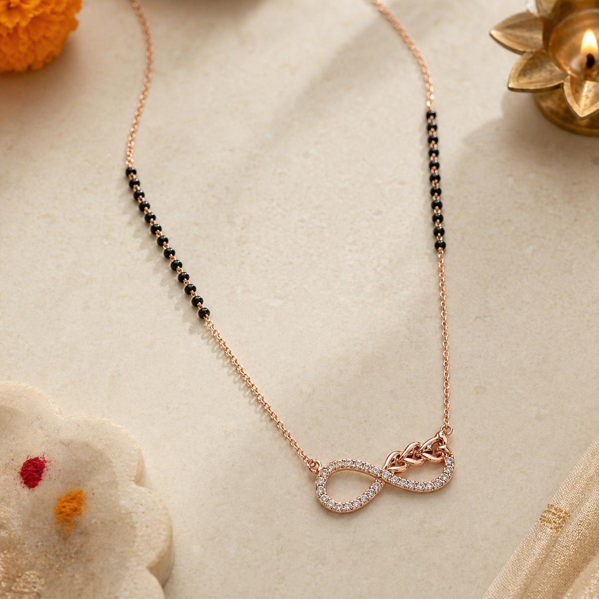 Rose Gold Infinity Grace Mangalsutra product image 5