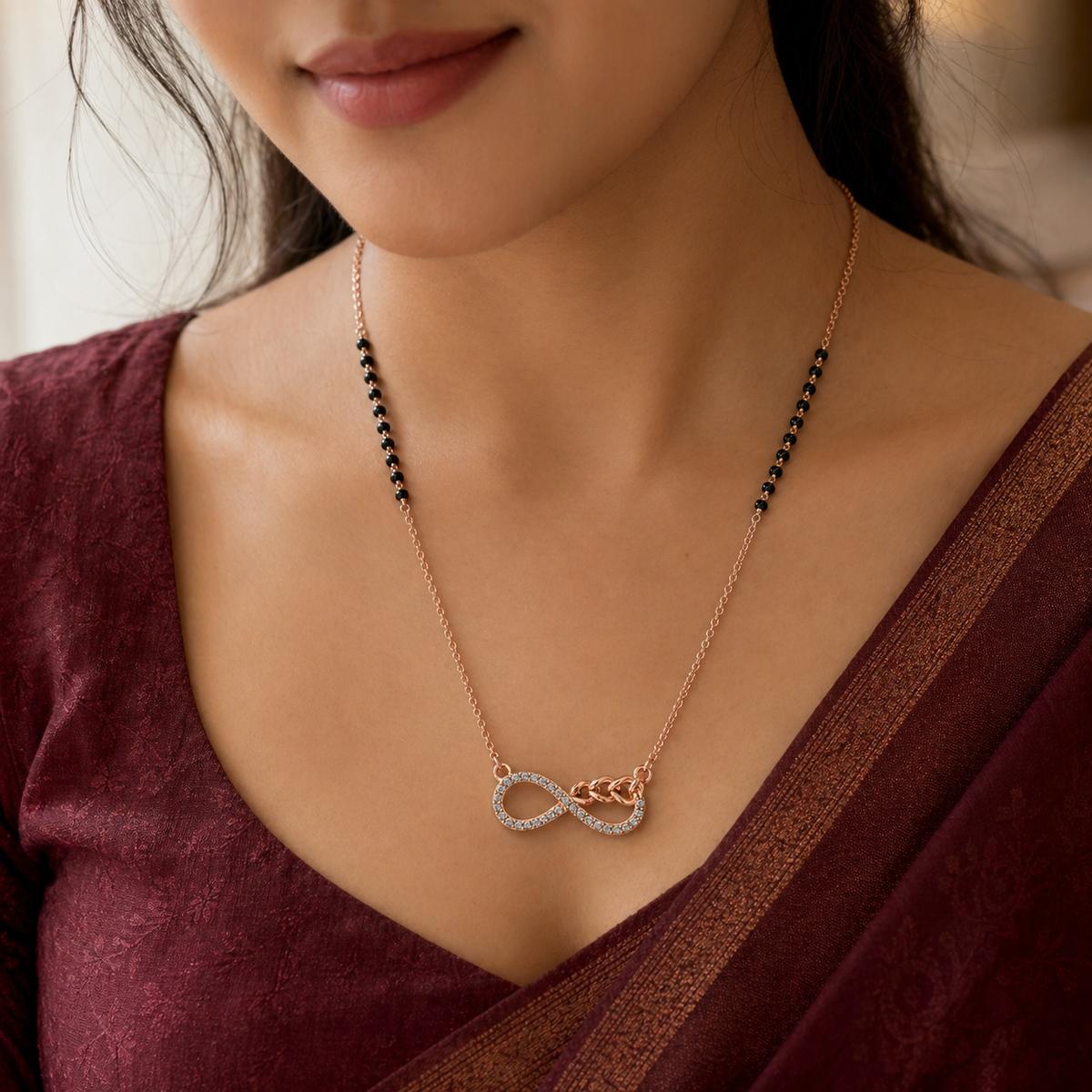 Rose Gold Infinity Grace Mangalsutra product image 3