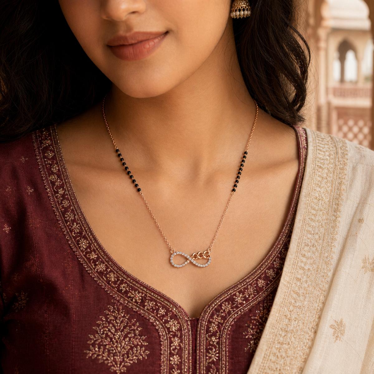 Rose Gold Infinity Grace Mangalsutra product image 6