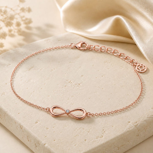Rose Gold Infinity Loop Anklet product image 2