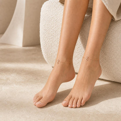 Rose Gold Infinity Loop Anklet product image 12