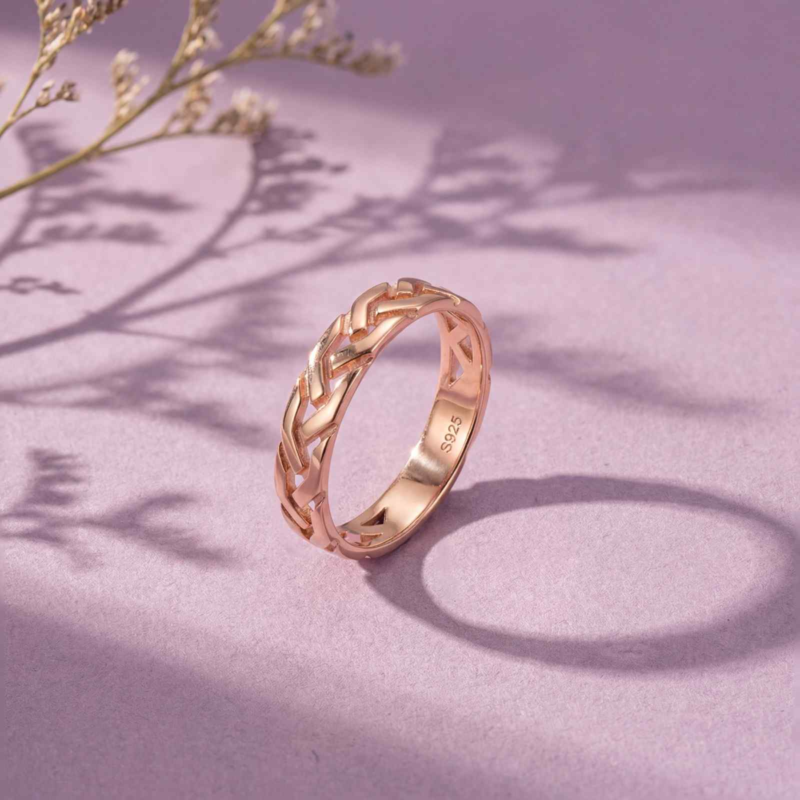 Rose Gold Interlock Ring product image 2