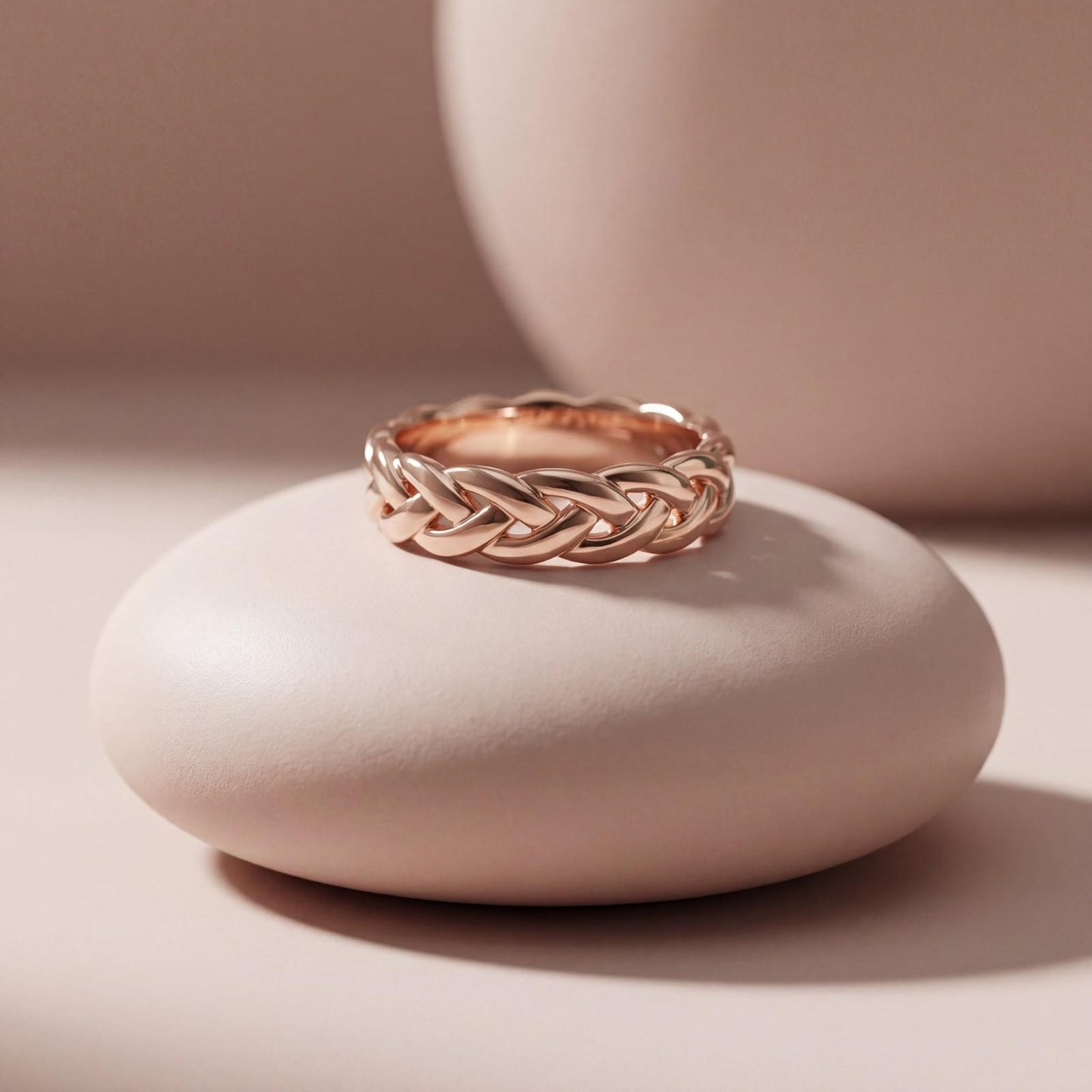 Rose Gold Interlock Ring product image 3