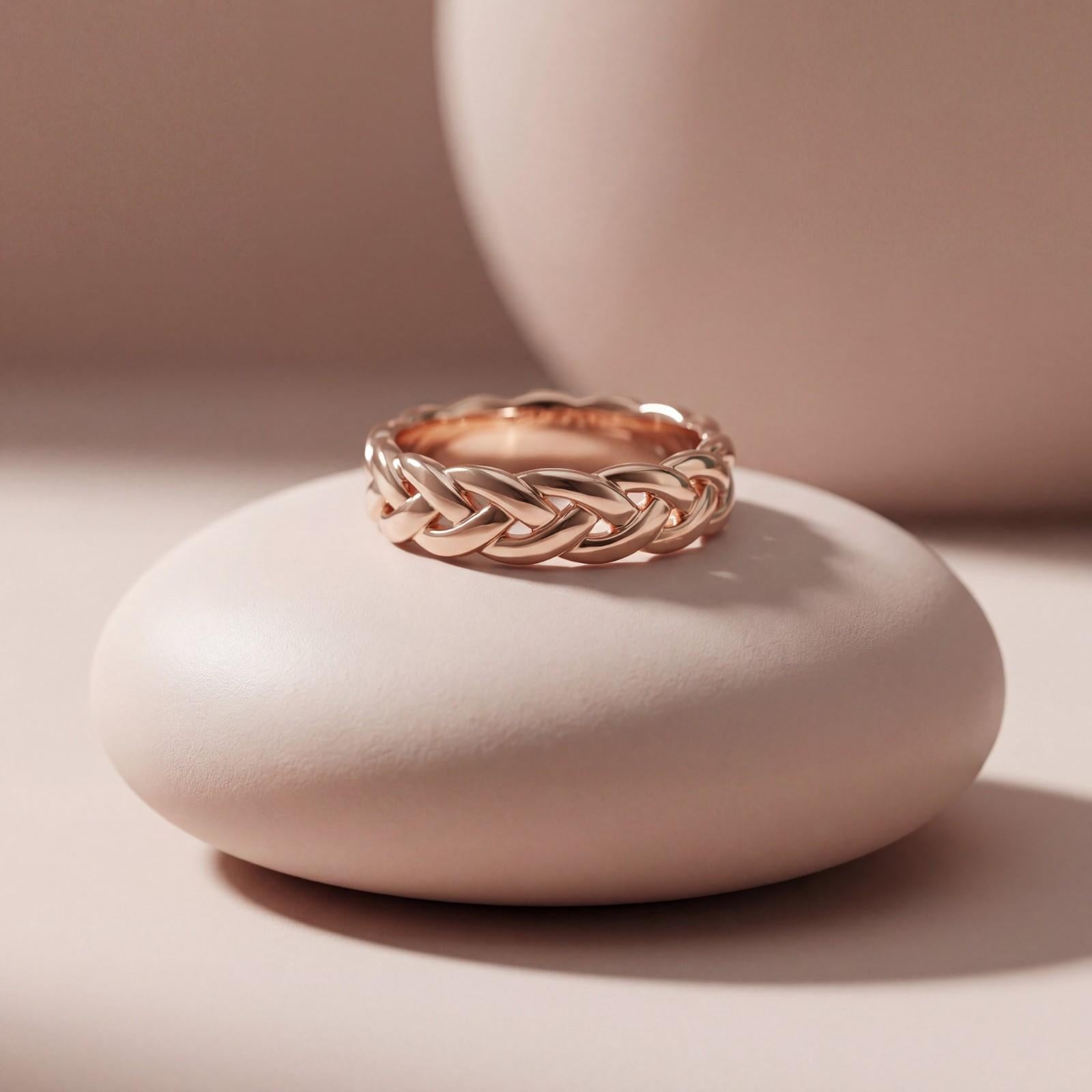 Rose Gold Interlock Ring product image 3