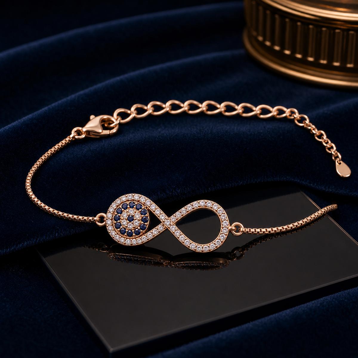 Rose Gold Iris Infinity Bracelet product image 2