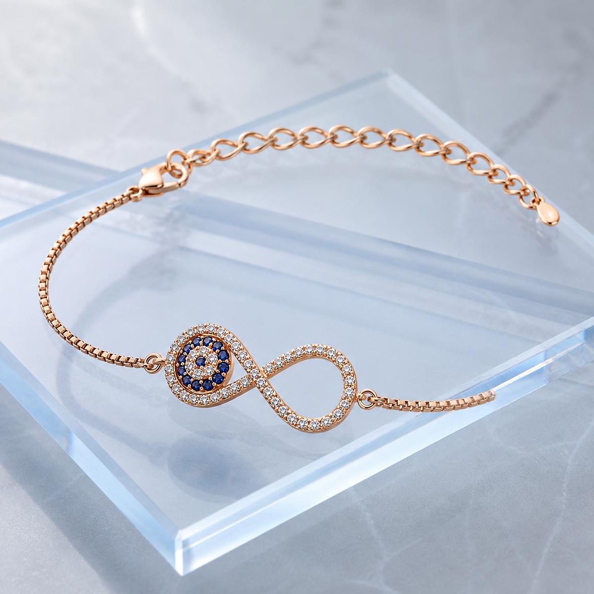 Rose Gold Iris Infinity Bracelet product image 4