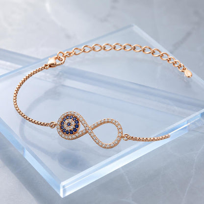 Rose Gold Iris Infinity Bracelet product image 4