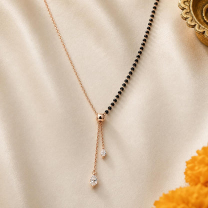 Rose Gold Lariat Spark Mangalsutra product image 5