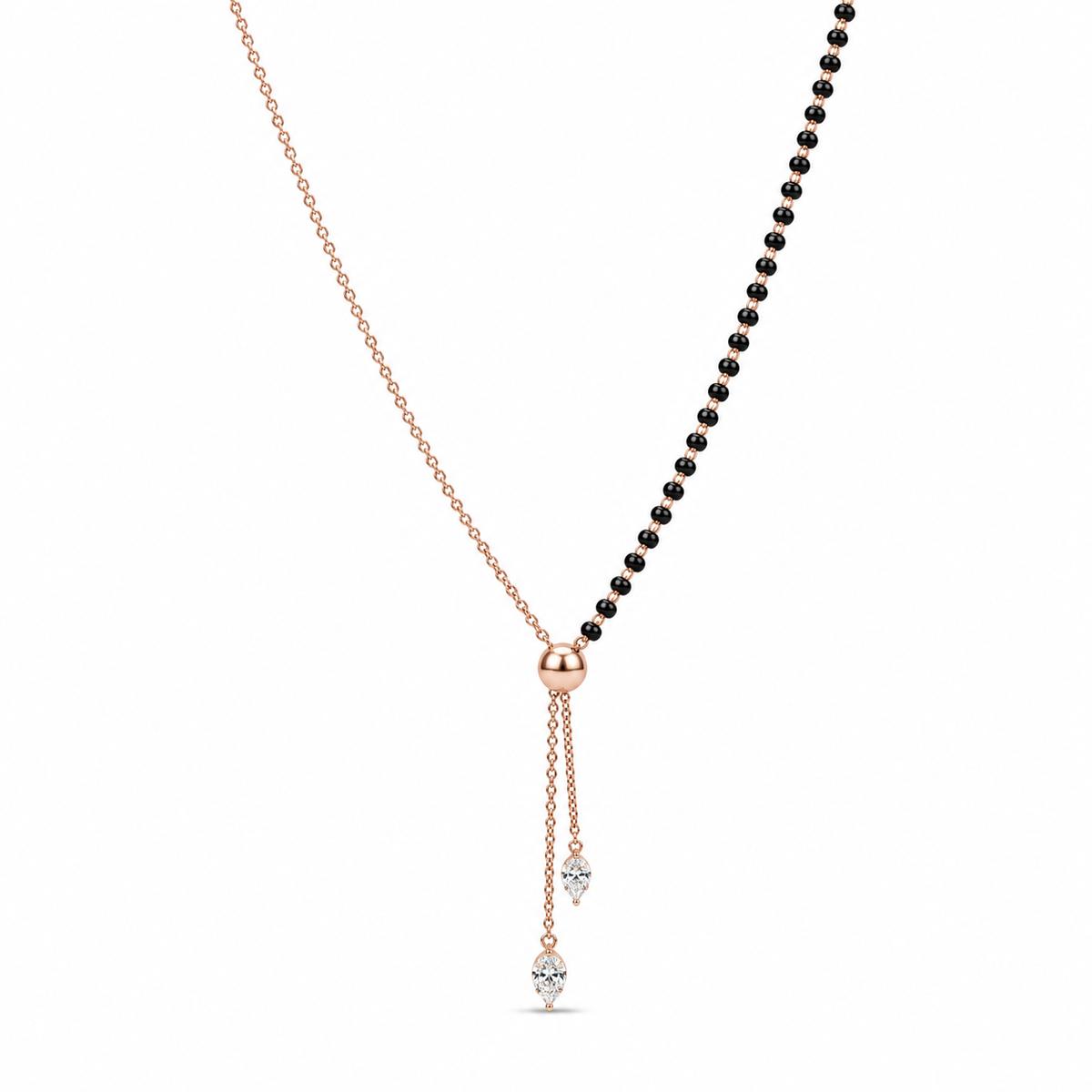 Rose Gold Lariat Spark Mangalsutra product image 1