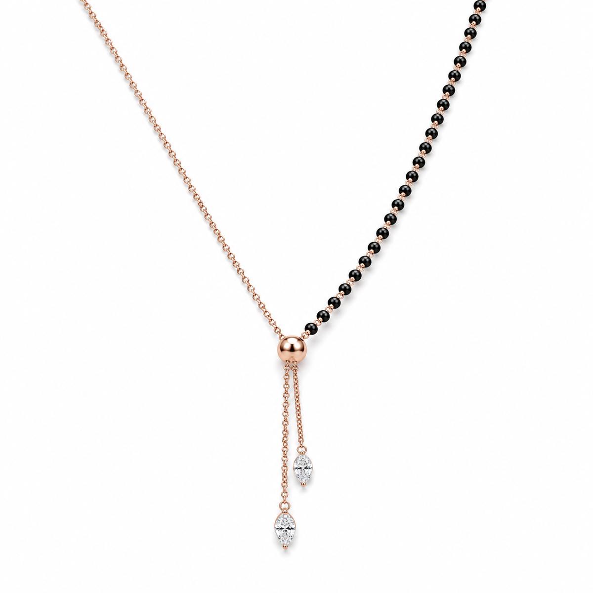 Rose Gold Lariat Spark Mangalsutra product image 2