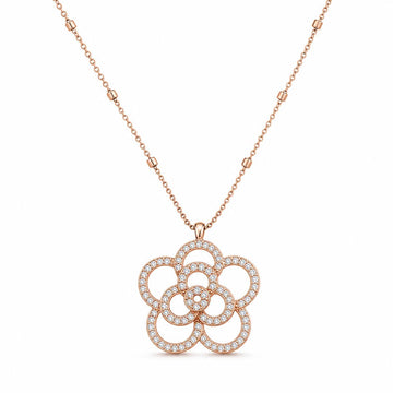 Rose Gold Lotus Bloom Pendant product image 1