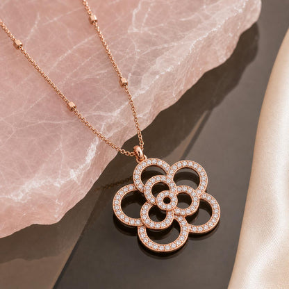 Rose Gold Lotus Bloom Pendant product image 5