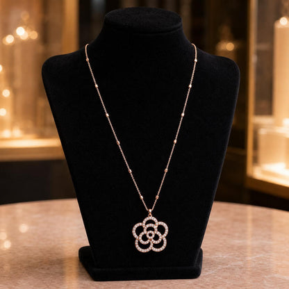 Rose Gold Lotus Bloom Pendant product image 6
