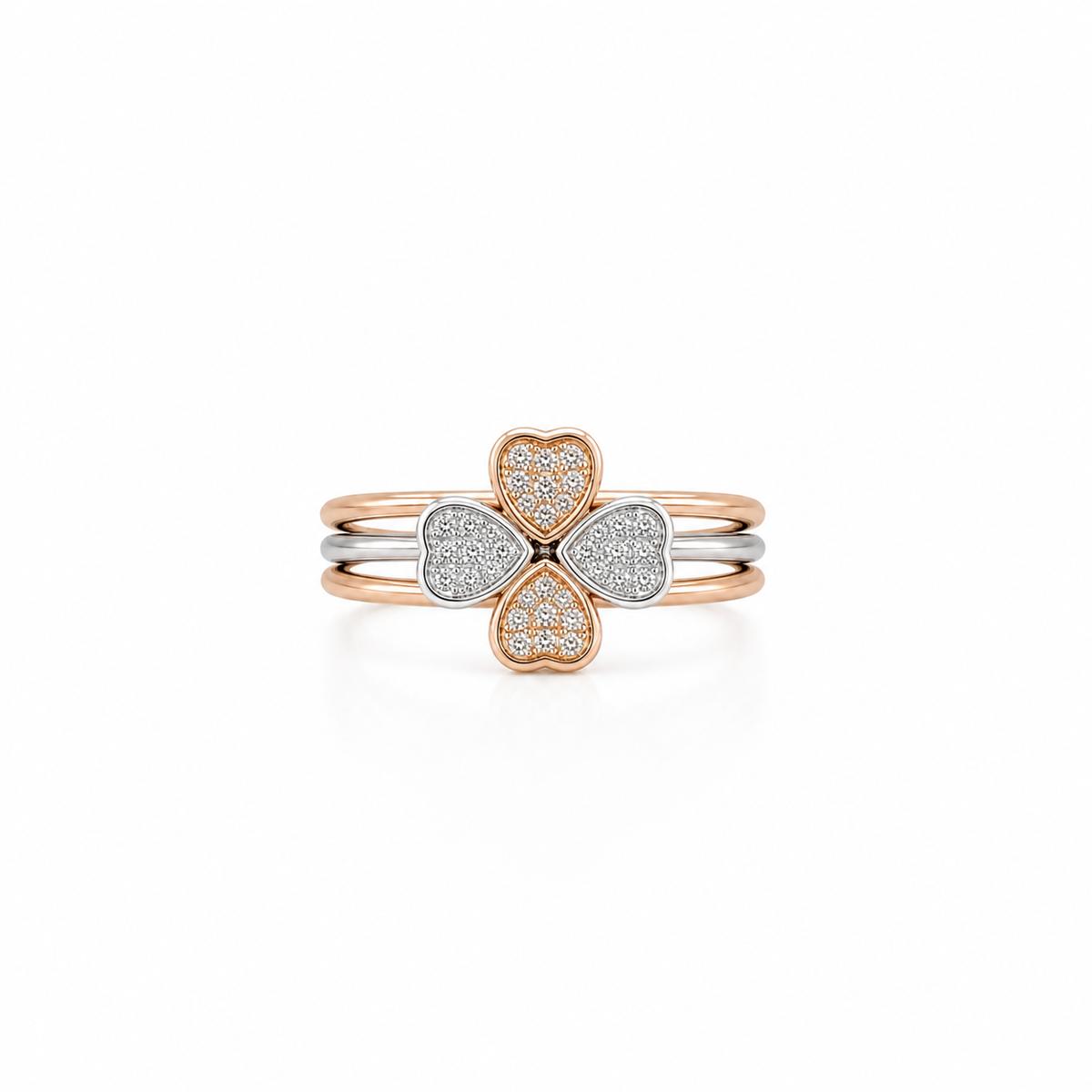 Rose Gold Lucky Clover Ring product image 1
