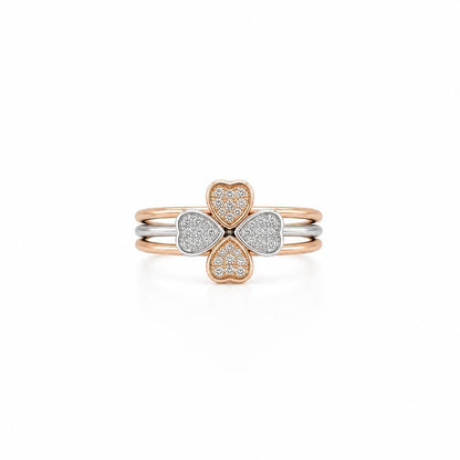 Rose Gold Lucky Clover Ring product image 1
