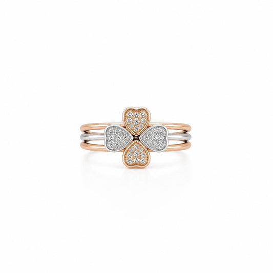 Rose Gold Lucky Clover Ring product image 1