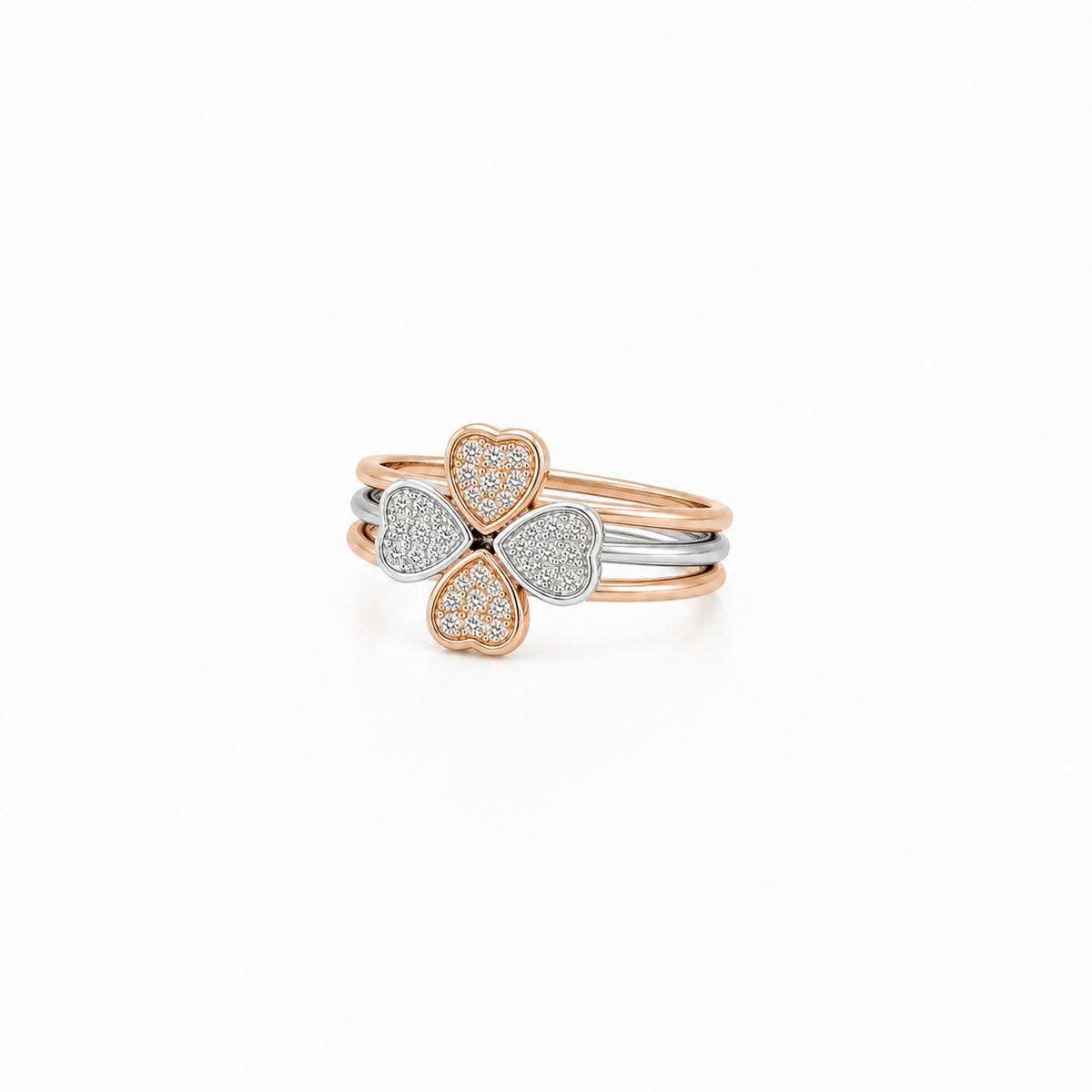 Rose Gold Lucky Clover Ring product image 5