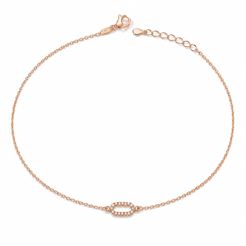 Rose Gold Lumiere Link Anklet product image 1