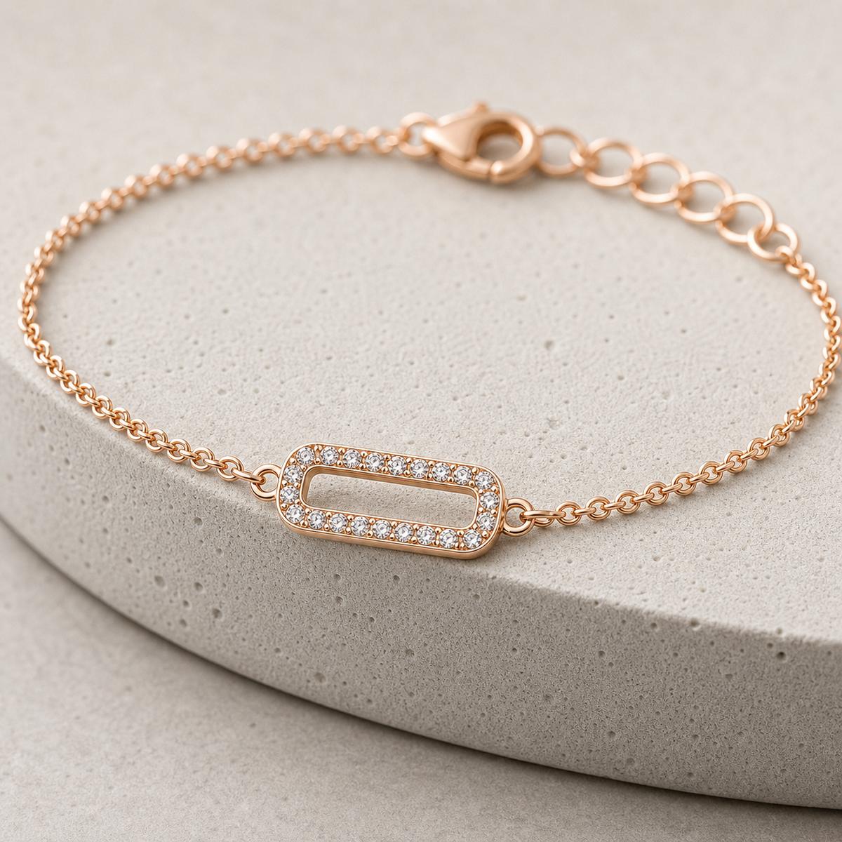 Rose Gold Lumiere Link Anklet product image 4