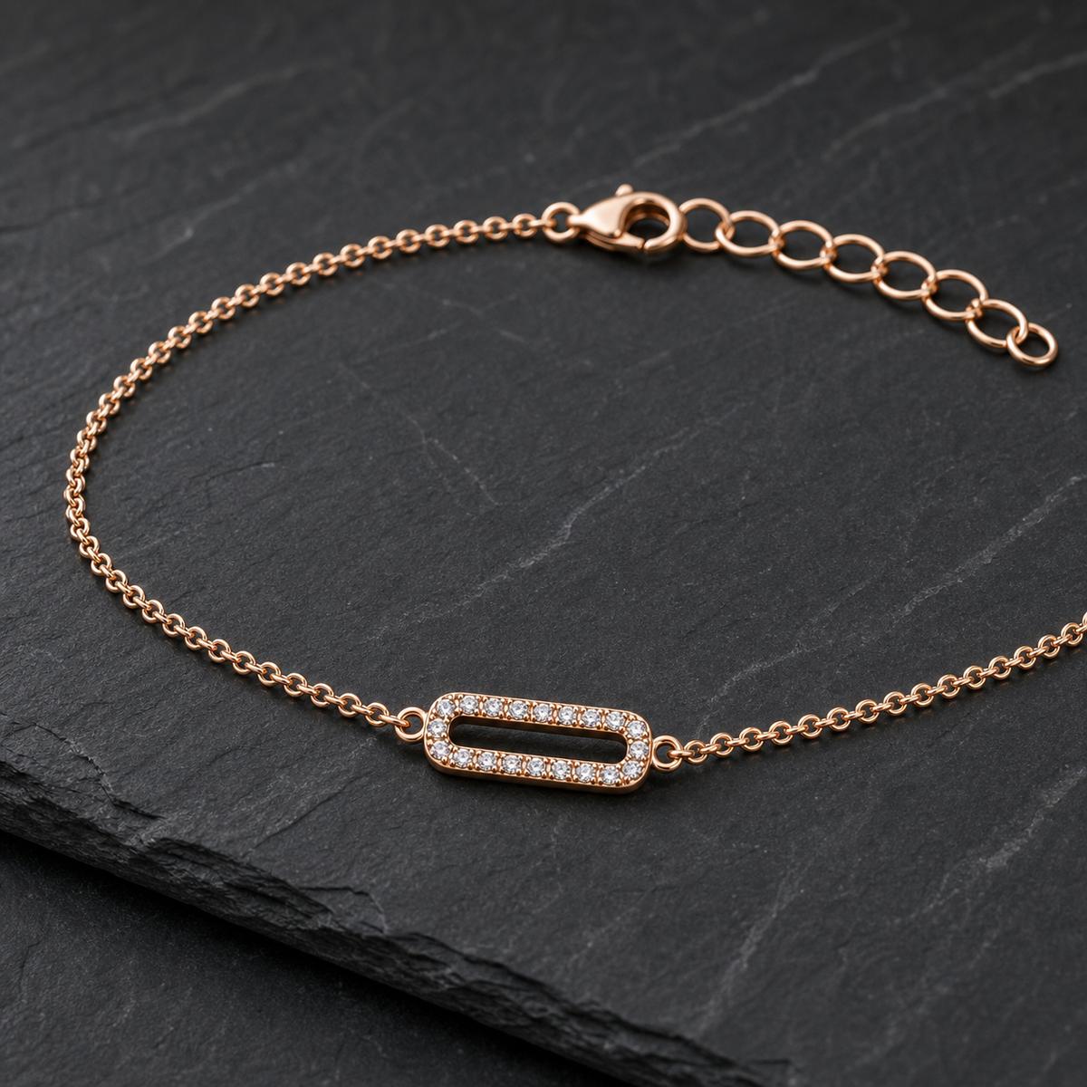 Rose Gold Lumiere Link Anklet product image 5