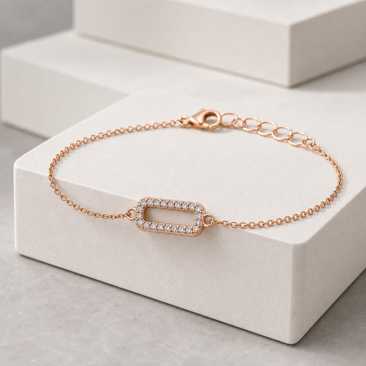 Rose Gold Lumiere Link Anklet product image 6