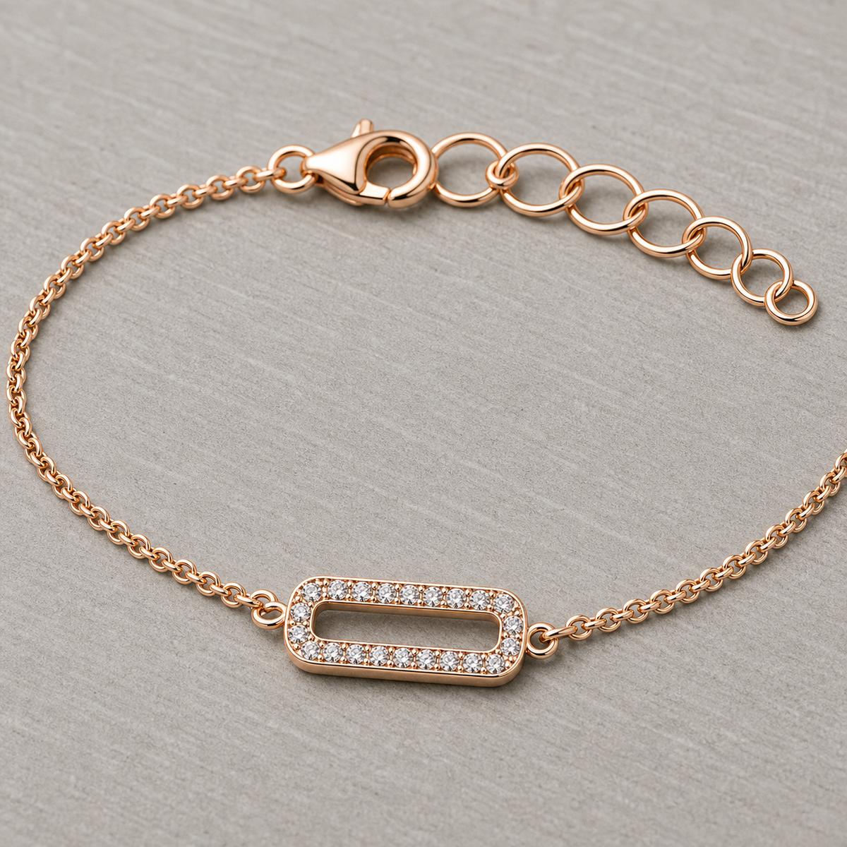 Rose Gold Lumiere Link Anklet product image 10