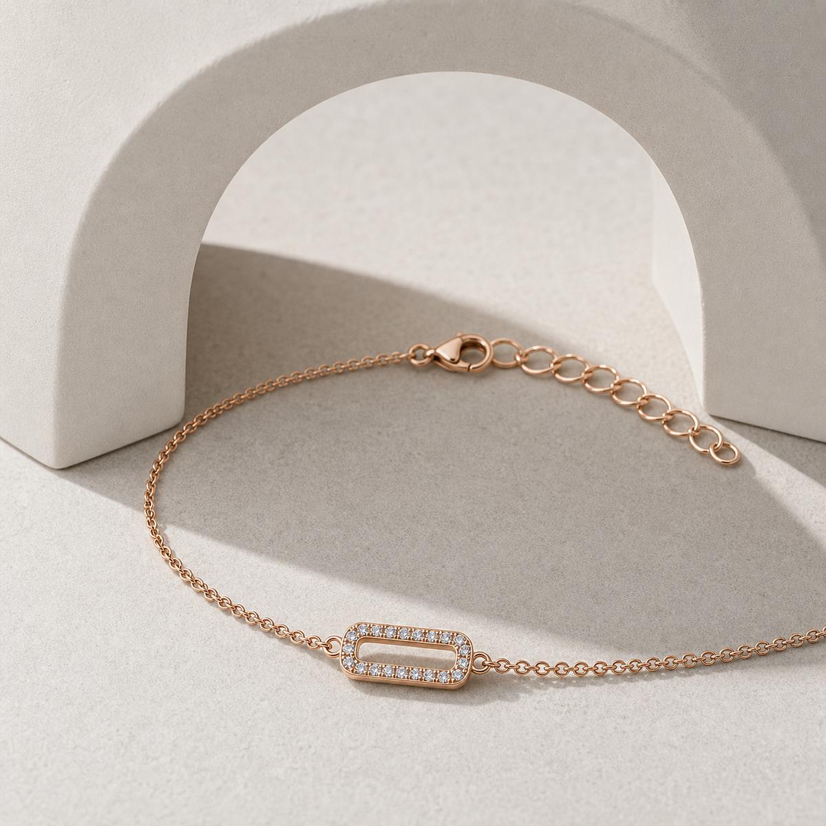 Rose Gold Lumiere Link Anklet product image 12