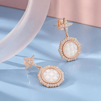 Rose Gold Luna Medallion Earrings product image 5