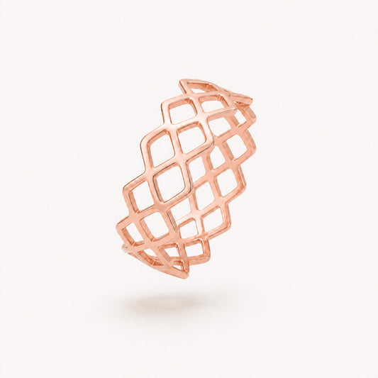 Rose Gold Mesh Ring product image 1