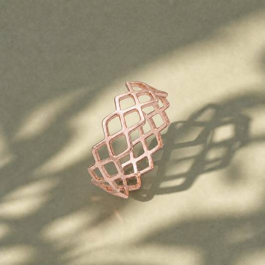 Rose Gold Mesh Ring product image 2