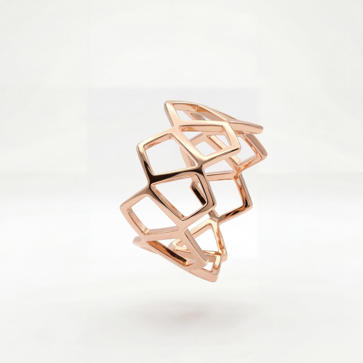 Rose Gold Mesh Ring product image 1