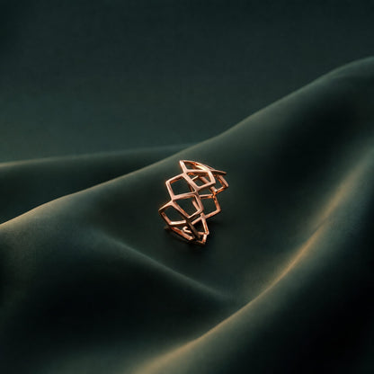 Rose Gold Mesh Ring product image 4