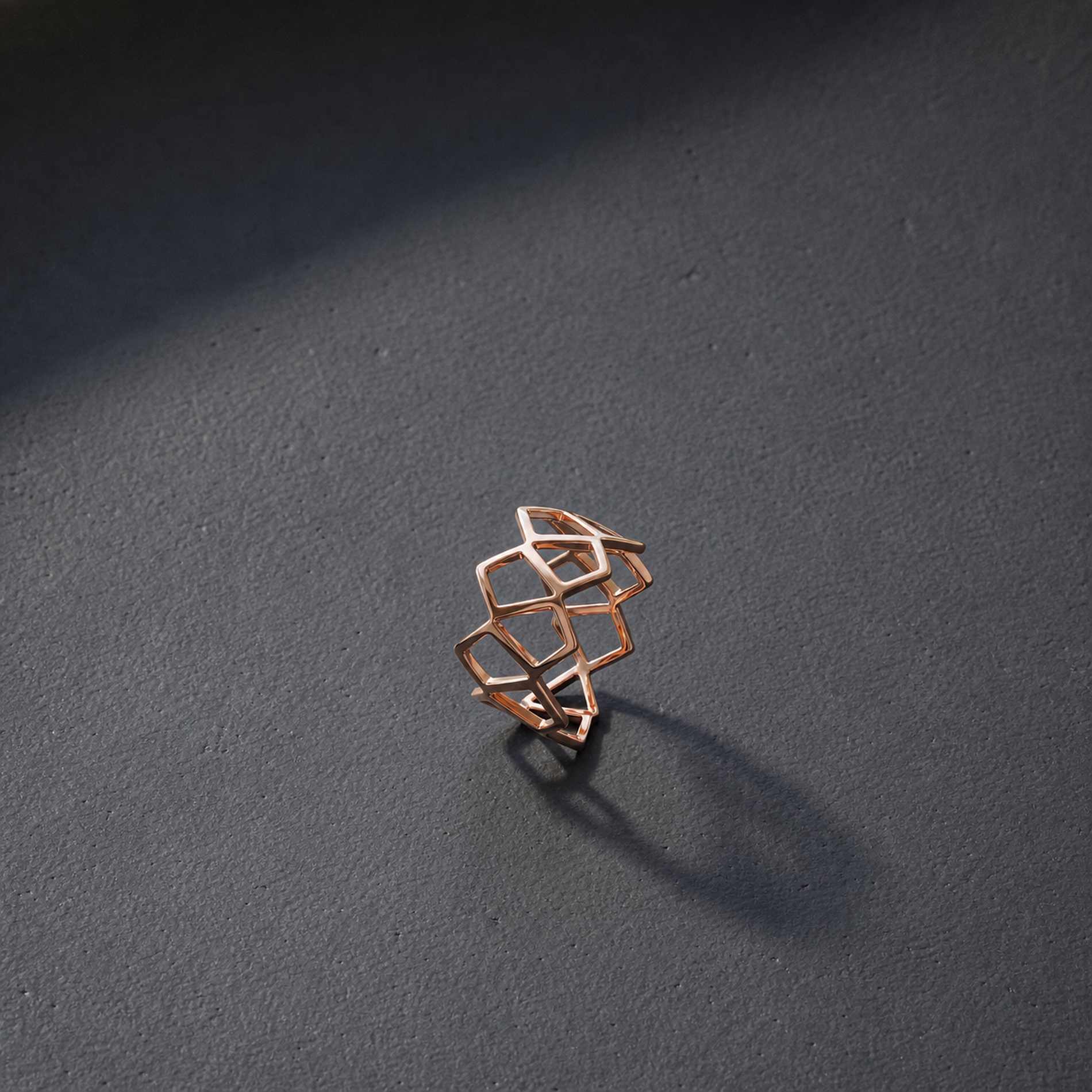 Rose Gold Mesh Ring product image 6