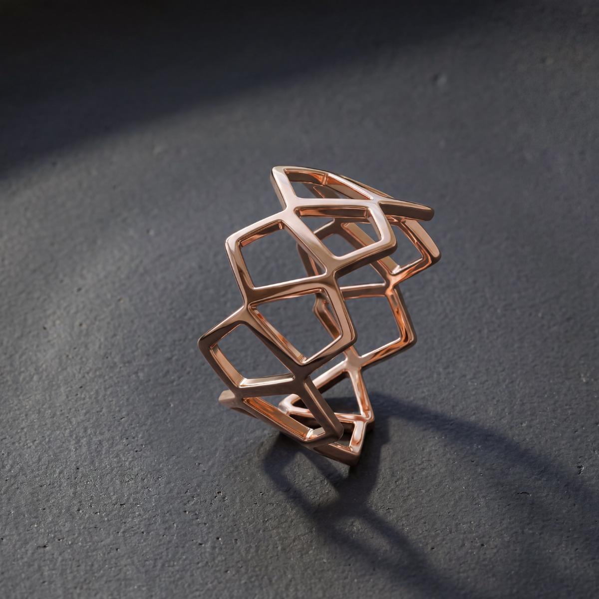 Rose Gold Mesh Ring product image 5