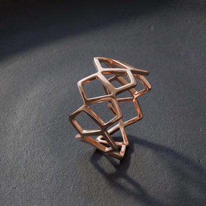 Rose Gold Mesh Ring product image 5