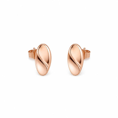 Rose Gold Mira Polished Petal Earrings product image 1