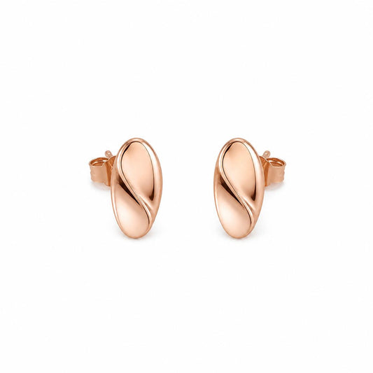 Rose Gold Mira Polished Petal Earrings product image 1