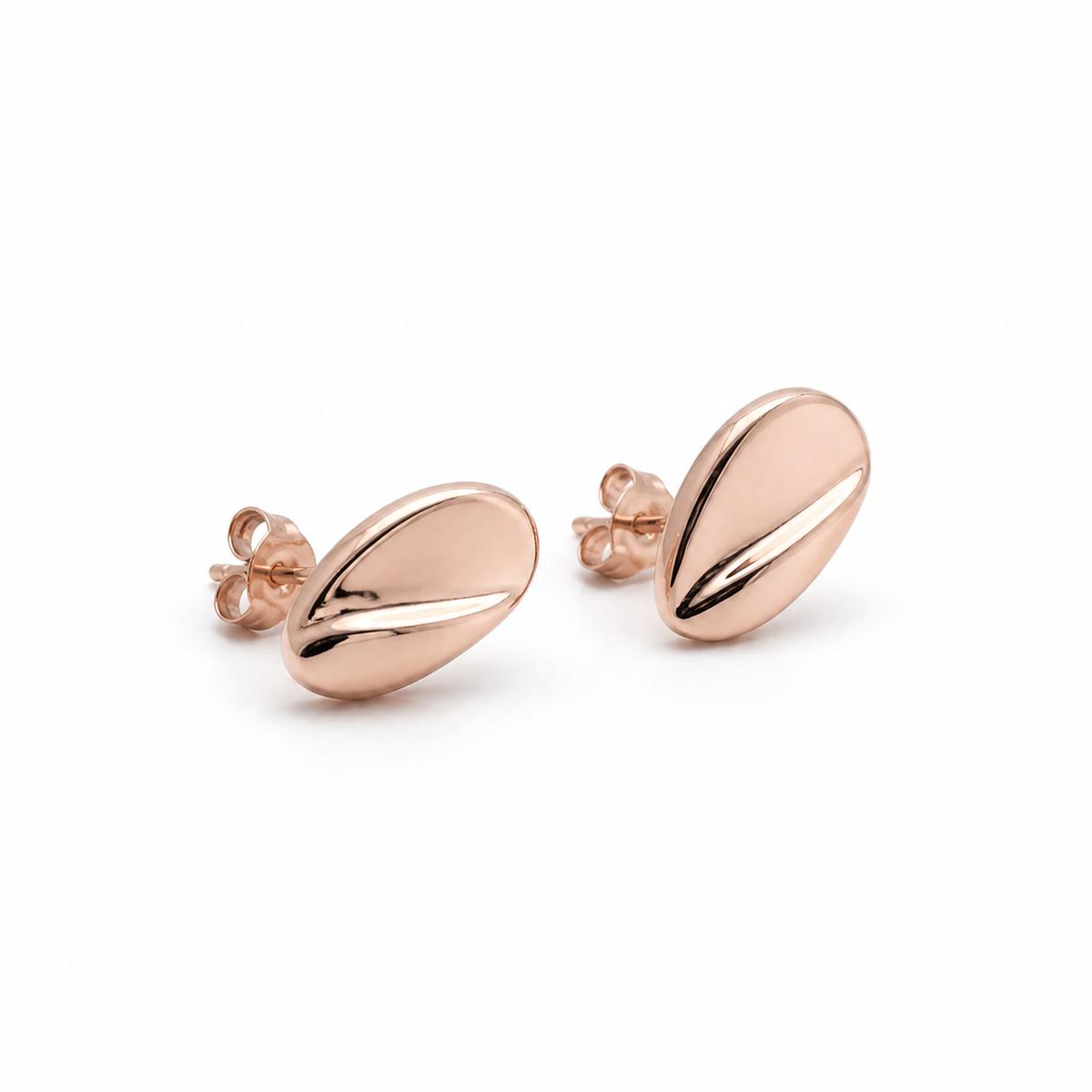 Rose Gold Mira Polished Petal Earrings product image 5