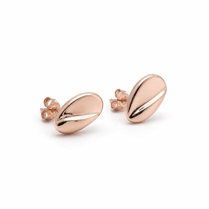 Rose Gold Mira Polished Petal Earrings product image 5