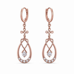 Rose Gold Mira Teardrop Earrings product image 1