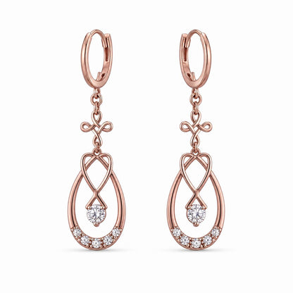 Rose Gold Mira Teardrop Earrings product image 1