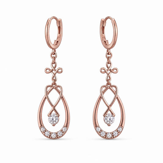Rose Gold Mira Teardrop Earrings product image 1