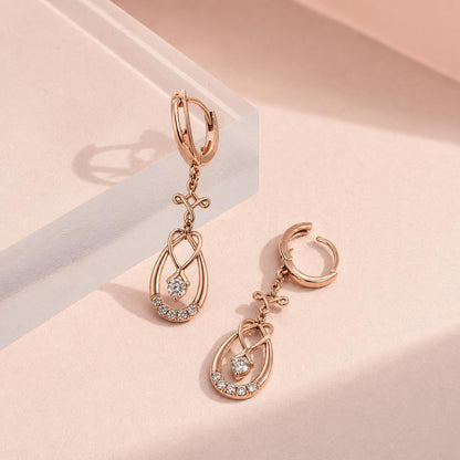 Rose Gold Mira Teardrop Earrings product image 5