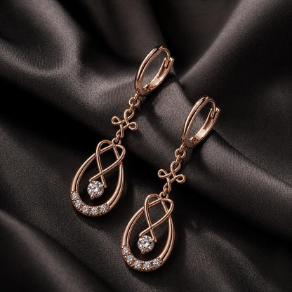 Rose Gold Mira Teardrop Earrings product image 6