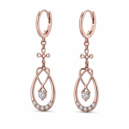 Rose Gold Mira Teardrop Earrings product image 2