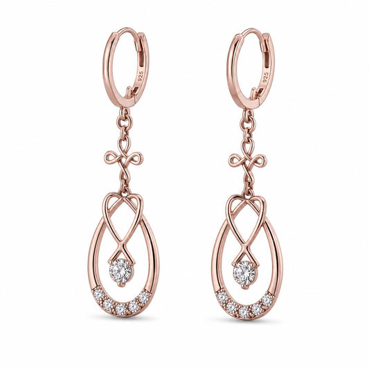 Rose Gold Mira Teardrop Earrings product image 2