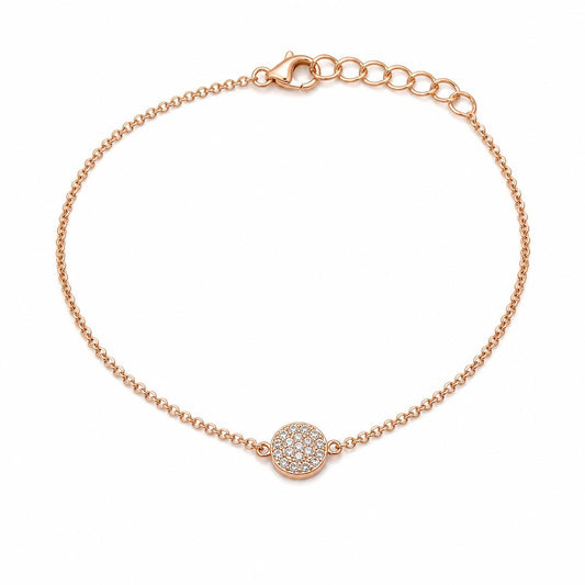 Rose Gold Moonlit Disc Anklet product image 2
