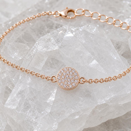 Rose Gold Moonlit Disc Anklet product image 3