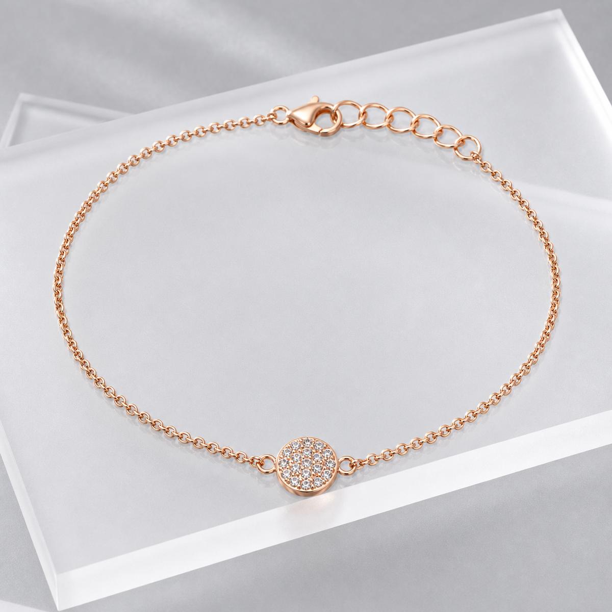 Rose Gold Moonlit Disc Anklet product image 4